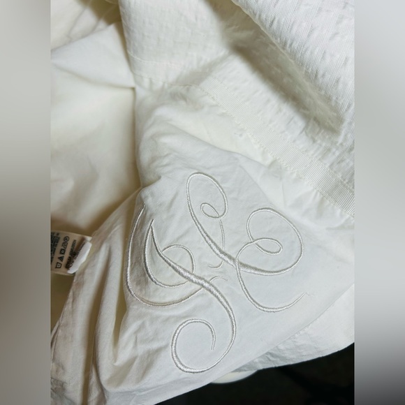 VTG Y2K 2000’s Juicy Couture Cream Double Breasted Trench Coat Size M - Picture 10 of 16